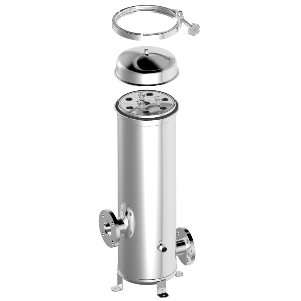 Filter Housing, Cartridge filter housing, Bag filter, High Flow, Stainless steel, SUS304, SUS316, Sanitary housing